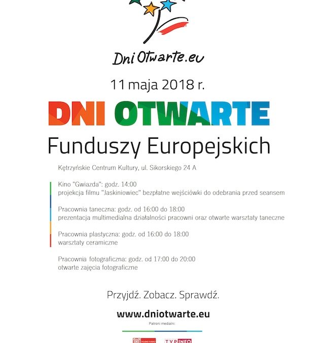 Dni Otwarte Funduszy Europejskich w Kętrzyńskim Centrum Kultury