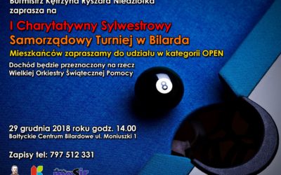 I Charytatywny Sylwestrowy Samorządowy Turniej w Bilarda