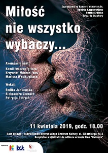 „Miłość nie wszystko wybaczy…” 11.04.2019 godz. 18:00 – Zapraszamy.