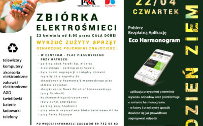 Zbiórka ELEKTROŚMIECI – 22 kwietnia DZIEŃ ZIEMI w Kętrzynie!