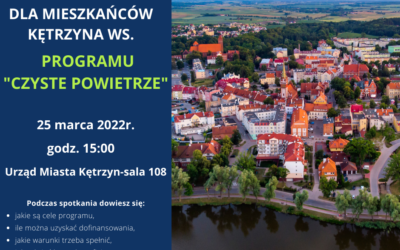 Spotkanie dla mieszkańców Kętrzyna ws. Programu „Czyste Powietrze”