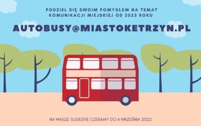 Zgłoś pomysły dotyczące komunikacji miejskiej w Kętrzynie!