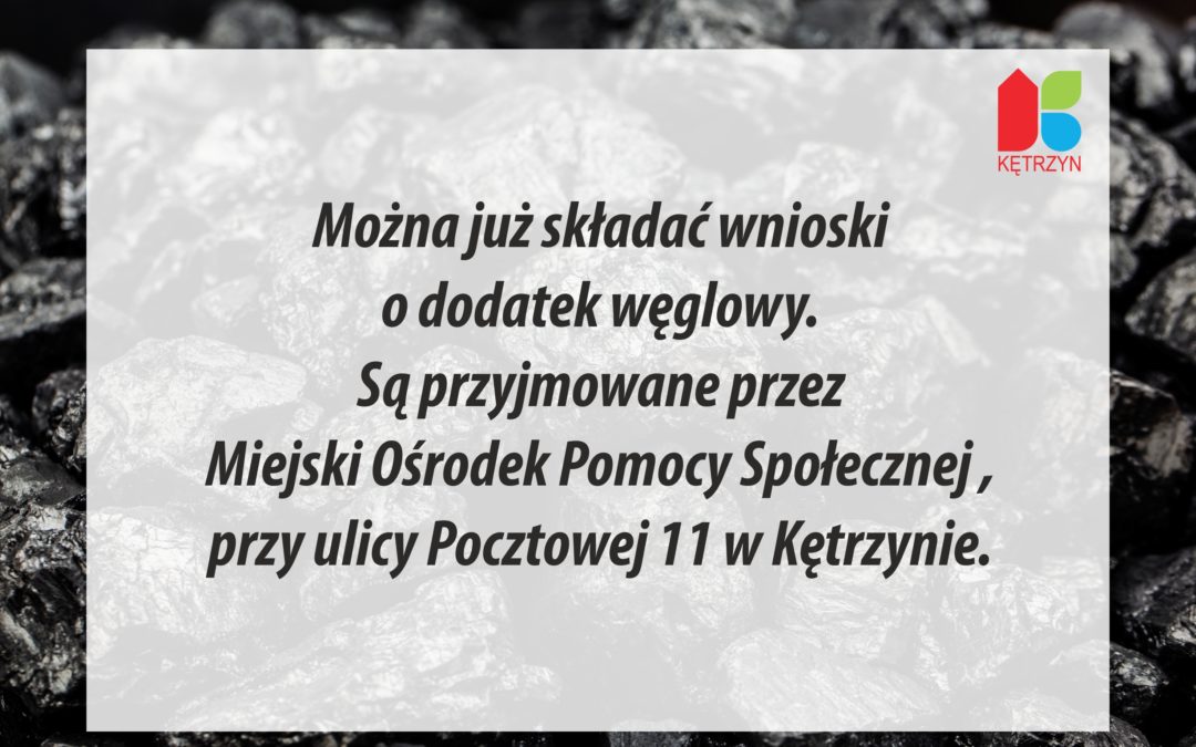 Informacja w sprawie  dodatku węglowego
