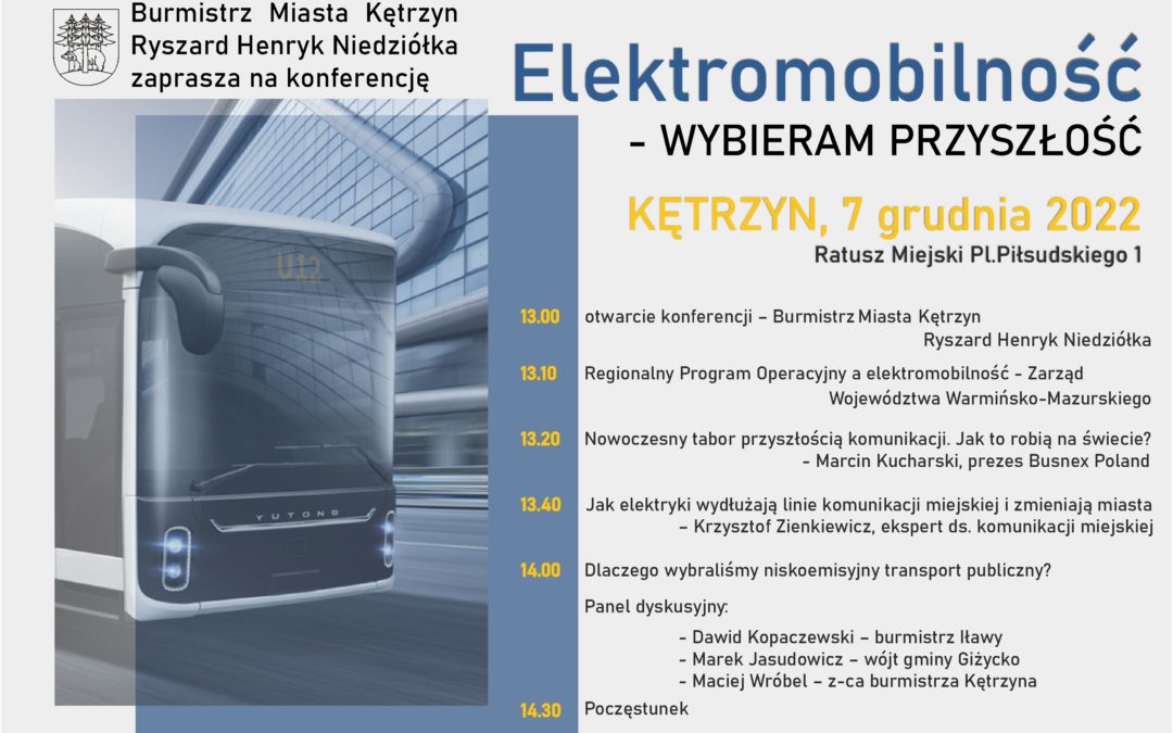 Burmistrz Miasta zaprasza na konferencję prasową dotyczącą Niskoemisyjnego Transportu Publicznego