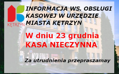 23 grudnia KASA nieczynna