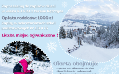 ZAKOPANE 2023 – Zimowisko profilaktyczne ze szkoleniem narciarskim