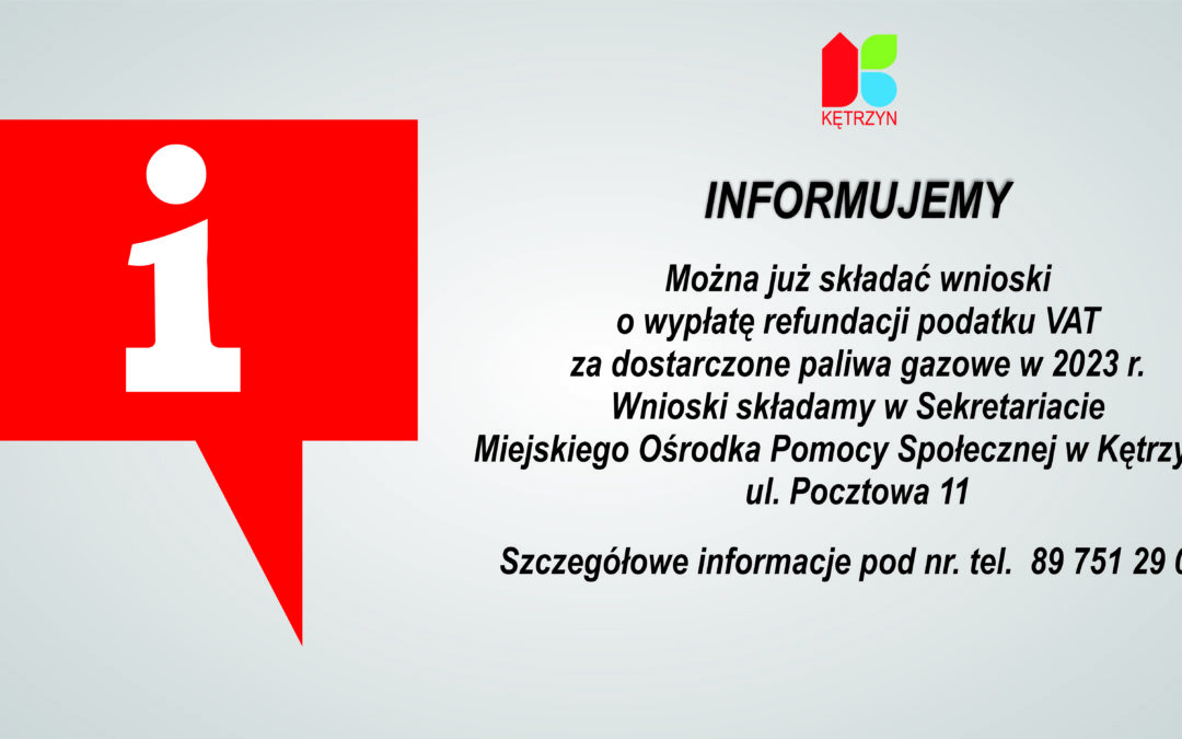 Informacja ws. refundacji podatku VAT za dostarczone paliwa gazowe