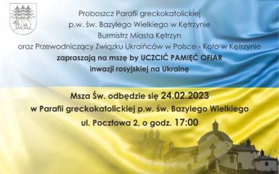 Burmistrz Miasta zaprasza na mszę św. w intencji ofiar wojny w Ukrainie