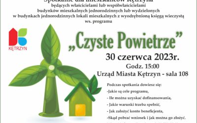 Spotkanie dla mieszkańców Kętrzyna ws. Programu „Czyste Powietrze”