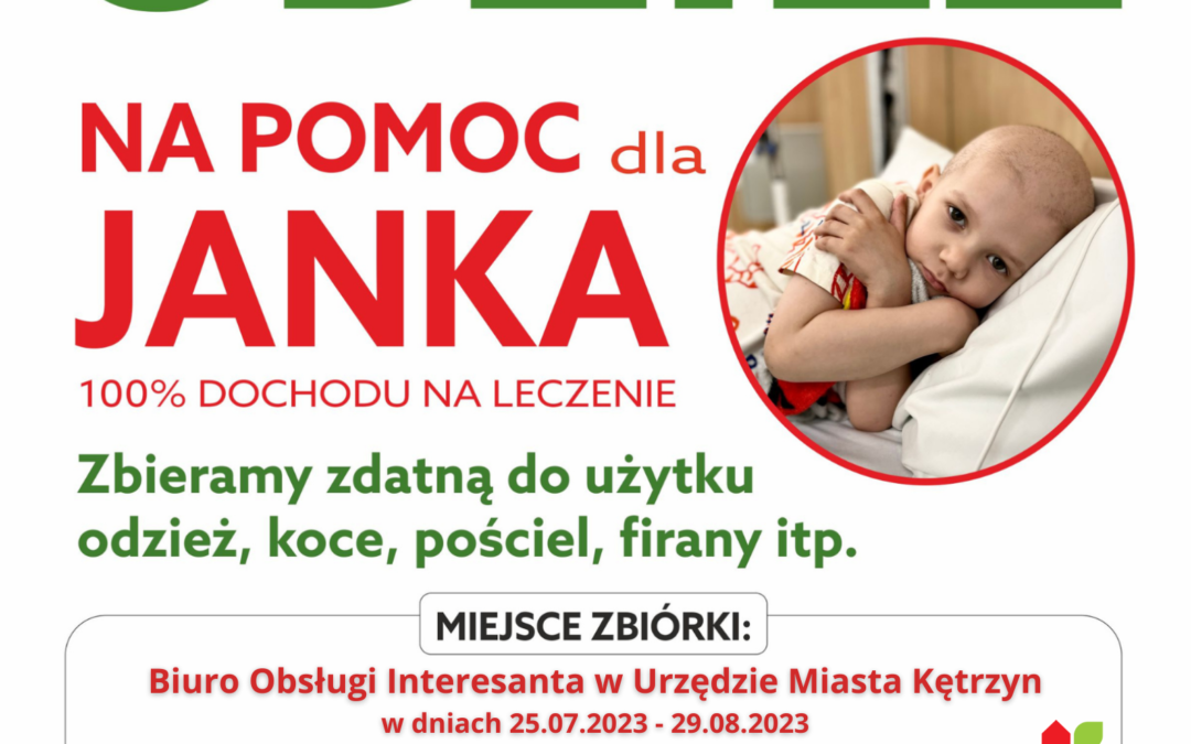 Pomoc dla Janka – zbiórka odzieży używanej