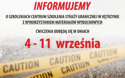 Informacja ws. szkolenia z wykorzystaniem materiałów wybuchowych CSSG